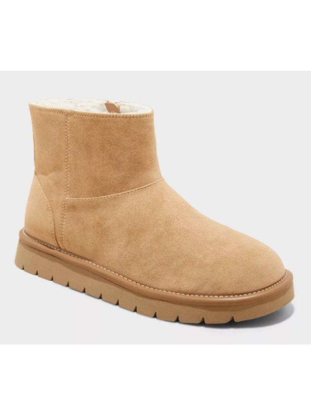 K-5 Universal Thread Size 10 Microsuede Ankle Boots in Tan.